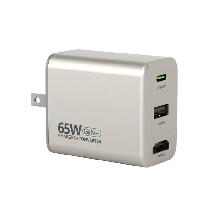Micropack MWC-265H 65W GaN Wall Charger and Converter, US, Titanium