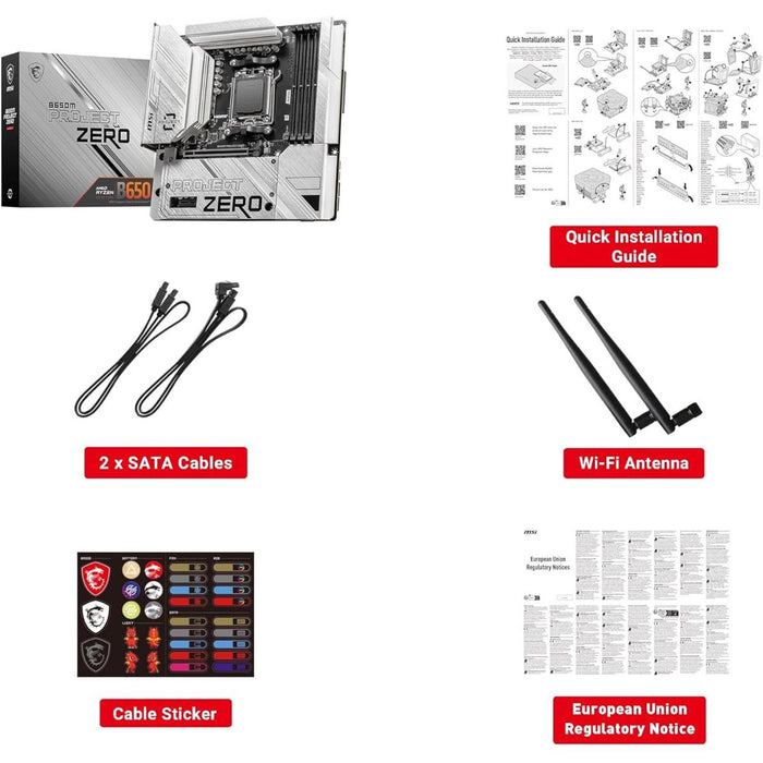 MSI B650M Project Zero Gaming Motherboard - PakByte