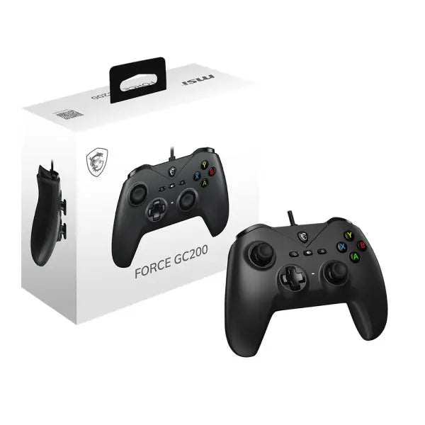 MSI Force GC200 Wired Gaming Gamepad Controller - Black - PakByte Computers