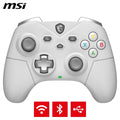 MSI Force GC300 W Rechargeable Dual Vibration Gaming Controller - White - PakByte Computers
