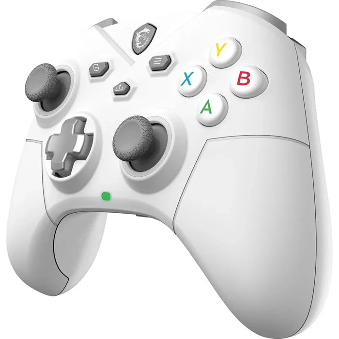 MSI Force GC300 W Rechargeable Dual Vibration Gaming Controller - White - PakByte Computers