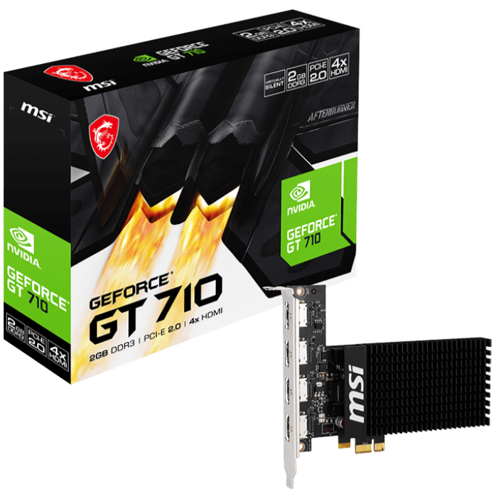 MSI Gaming GeForce GT 710 2GB GDRR3 Graphics Card - PakByte Computers