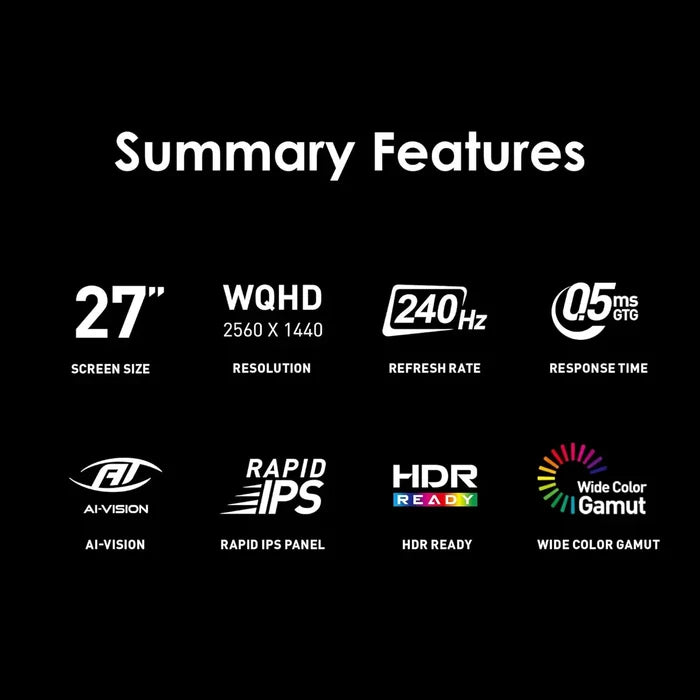 MSI MAG 274QF X24 27-inch 2560 x 1440 (QHD) Gaming Monitor