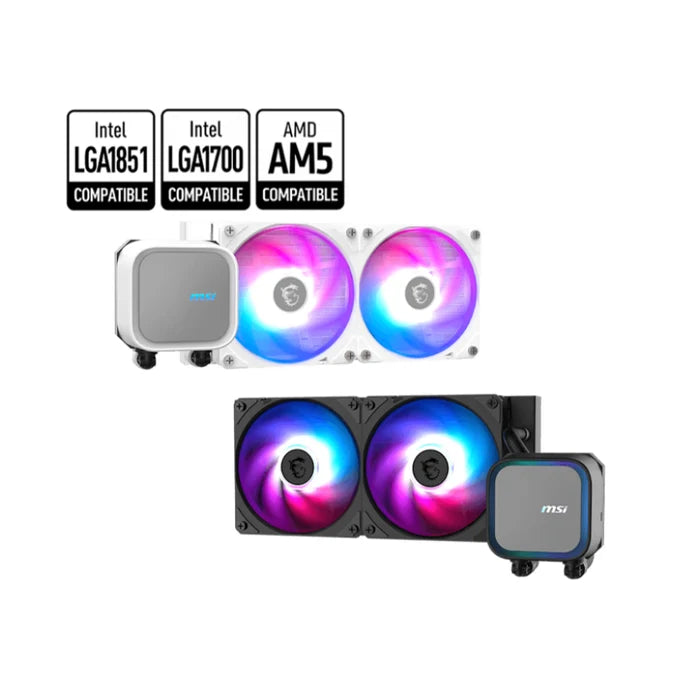 MSI MAG Coreliquid A13 240 AIO ARGB CPU Liquid Cooler - Black - PakByte Computers