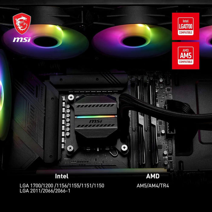 MSI MAG CoreLiquid M360 ARGB AIO 360mm Liquid CPU Cooler - PakByte Computers