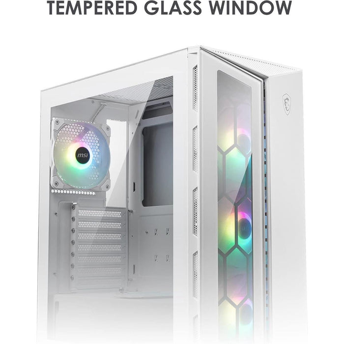 MSI MPG Gungir 110R ARGB Mid-Tower ATX Gaming Case White - PakByte