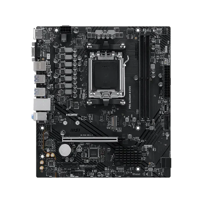 MSI Pro A620AM-B EVO DDR5 AMD AM5 microATX Motherboard