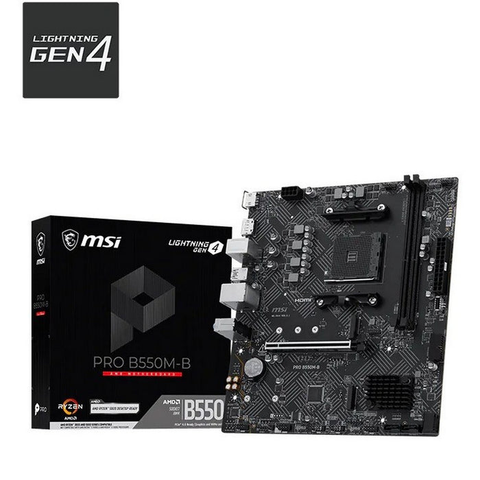 MSI PRO B550M-B AM4 AMD B550 ATX AMD Motherboard