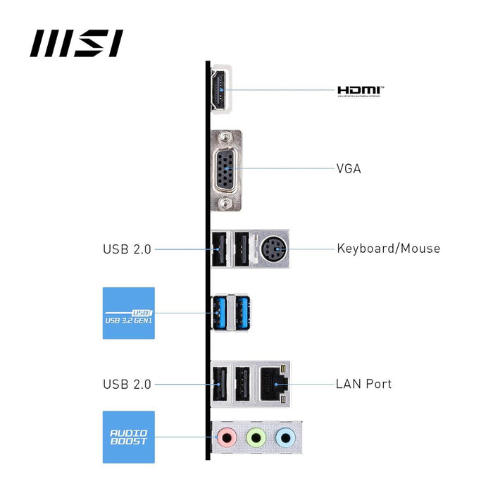 MSI Pro B760M-E DDR5 Intel 12/13/14th Gen microATX Motherboard - PakByte Computers