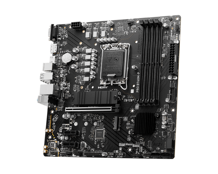 MSI Pro B760M-P DDR5 Intel 12/13/14th Gen microATX Motherboard - PakByte