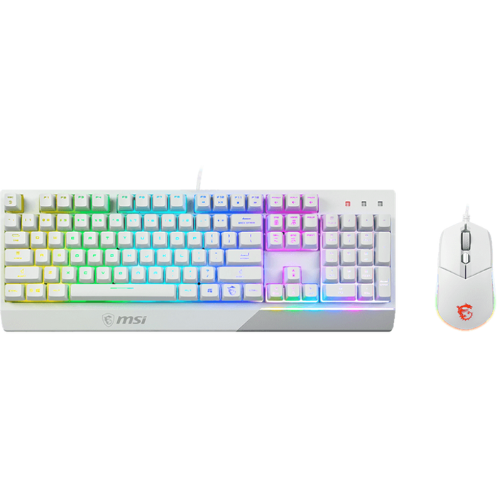 MSI Vigor GK30 Gaming Keyboard & Mouse Combo (White)