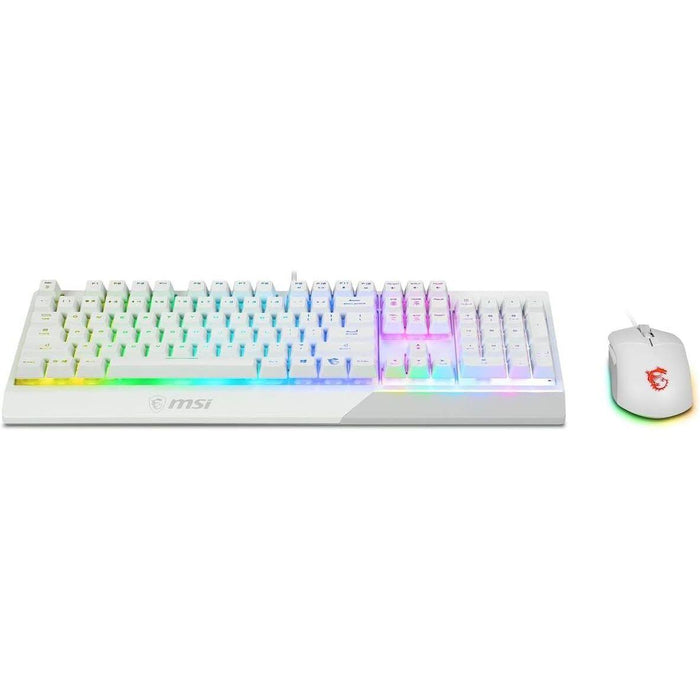MSI Vigor GK30 Combo RGB GK30 Gaming Keyboard , Gaming Mouse White - PakByte