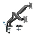 MXG BMA-24U Dual Aluminum Spring-Assisted Monitor Arm with USB - PakByte Computers