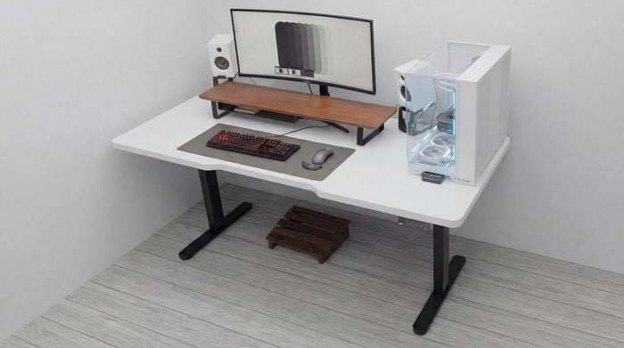 MXG DMD-01 Dual‑Motor 6ft×2.5ft - 1.5 Inches Thick Motorized Sit‑Stand Desk - White