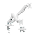 MXG EMA-24W Economical Mechanical Spring Dual Monitor Arm – White