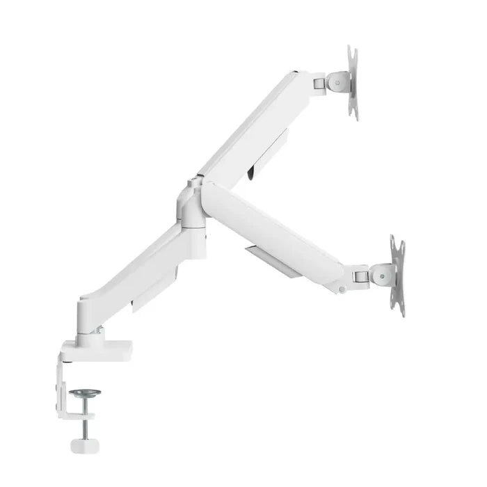 MXG EMA-24W Economical Mechanical Spring Dual Monitor Arm – White