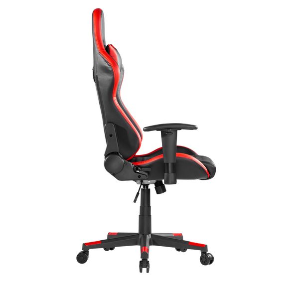 MXG GCH-01 Large Diamond Quilted PU with Headrest and Lumbar Support Gaming Chair - Red/Black - PakByte
