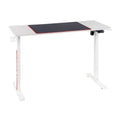 MXG MGD-01R RGB Electric Standing Gaming Desk - White