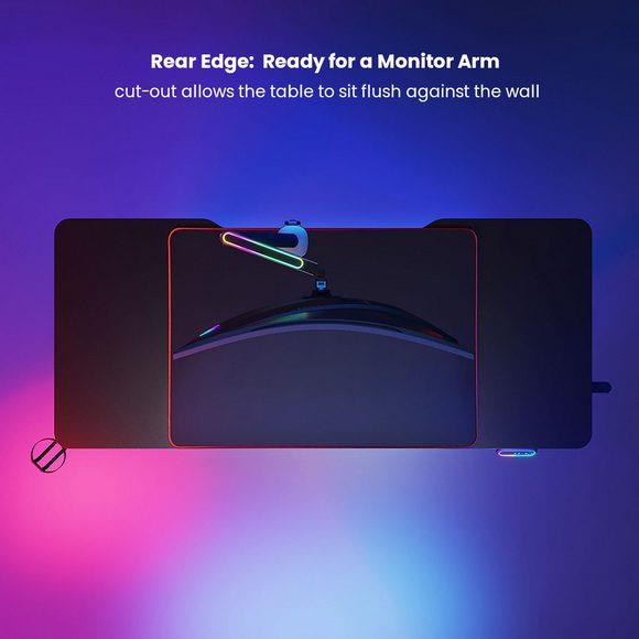 MXG MGD-01R RGB Electric Standing Gaming Desk - PakByte Computers