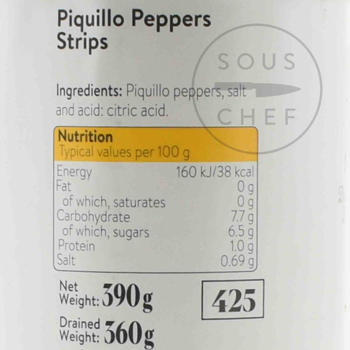 Piquillo Pepper Strips, 390g