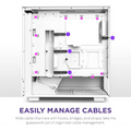 NZXT H5 Flow Compact ATX Mid-Tower PC Gaming Case – White - PakByte Computers