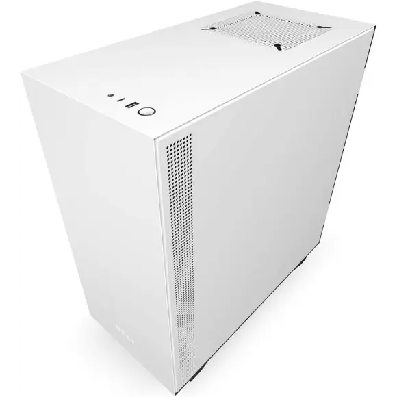 NZXT H510 Compact Mid-Tower Case with Tempered Glass - CA-H510B-W1 - Matte White - PakByte Computers