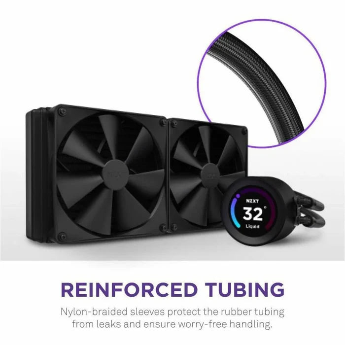 NZXT Kraken Elite 280 280mm AIO Liquid CPU Cooler - Black - PakByte
