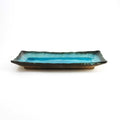 Kiji Stoneware & Ceramics Oblong Turquoise Platter Tableware Japanese Tableware Japanese Food