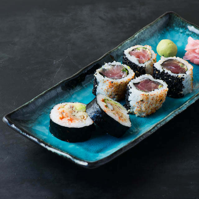 Kiji Stoneware & Ceramics Oblong Turquoise Platter Tableware Japanese Tableware Japanese Food
