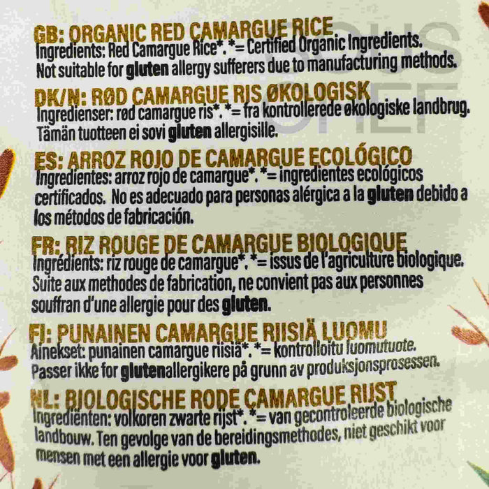 Organic Camargue Red Rice, 500g