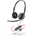 Plantronics C3220-USB-A Blackwire Headset - Black - PakByte Computers