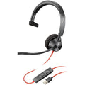 Poly Blackwire 3310 USB-A Monaural Headset - Microsoft Teams Certified - PakByte Computers