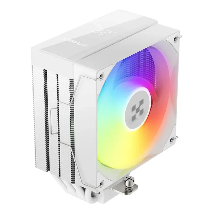 Power Train Aeolus MK2 ARGB CPU Air Cooler with Real-Time Display - White