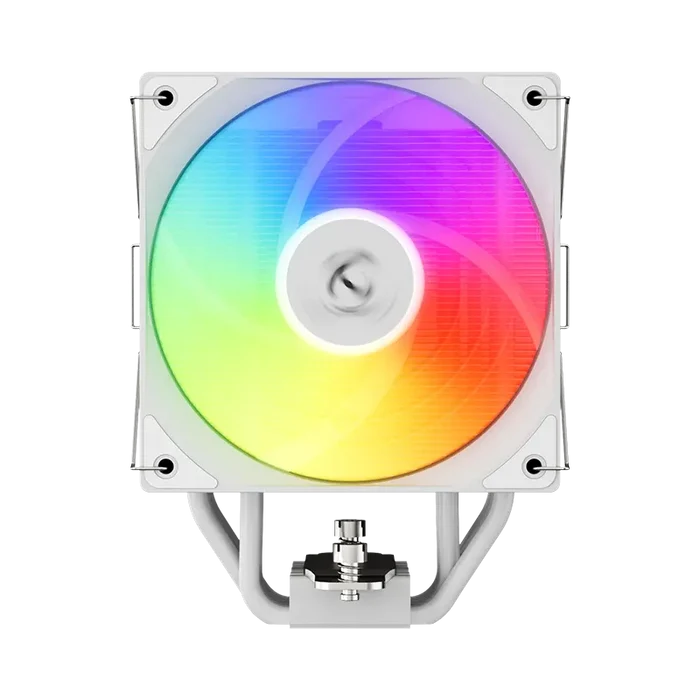 Power Train Aeolus MK2 ARGB CPU Air Cooler with Real-Time Display - White
