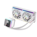 Power Train M240 240mm ARGB AIO Liquid CPU Cooler with LCD Display - White