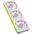 Power Train Prism 8RS 120mm ARGB Reverse Blade 4-Pin PWM Case Fan - White