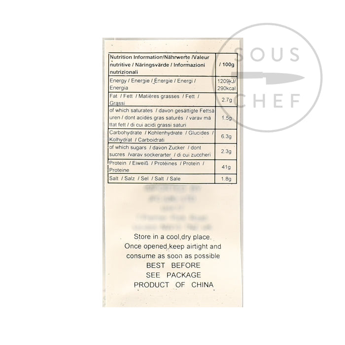 Premium Nori Sheets 20g nutritional information ingredients