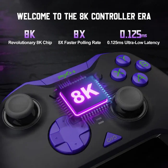 PXN P5 8K Wireless Gaming Controller, Capacitive Joystick, 2.4G PC Controller