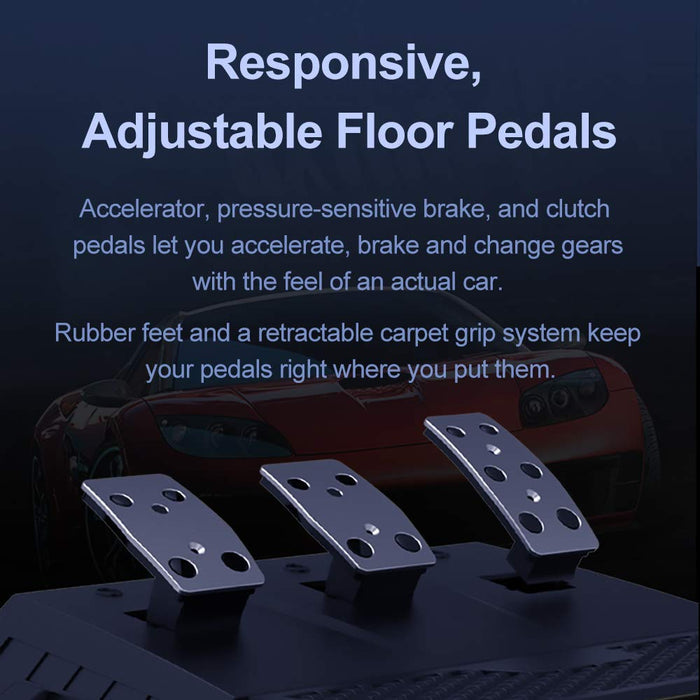 PXN V9 Universal USB Sim Racing Wheel with 3 Pedals and Shifter