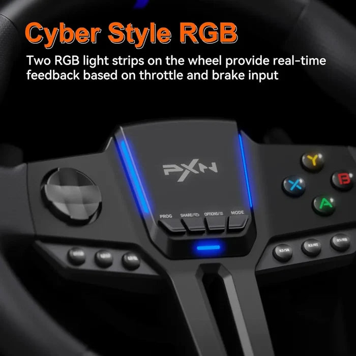 PXN V900 Gen2 PC Racing Steering Wheel with Pedals
