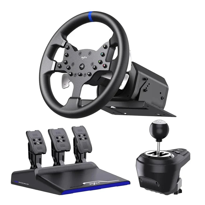PXN V99 PC Racing Steering Wheel with Pedals and Shifter