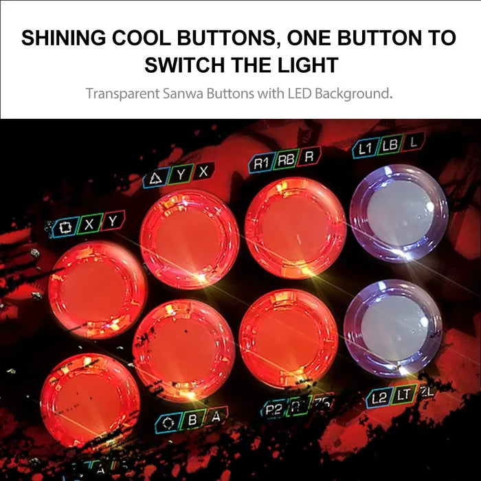 PXN X9 Pro Arcade Fight Stick Street Fighter Arcade Stick Game Fighting Joystick