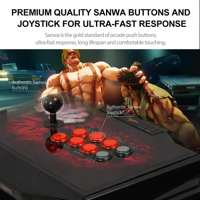 PXN X9 Pro Arcade Fight Stick Street Fighter Arcade Stick Game Fighting Joystick