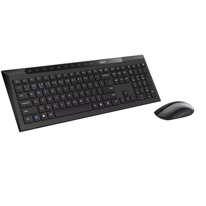 Rapoo 8210M Multi-mode Wireless Keyboard Mouse – Black