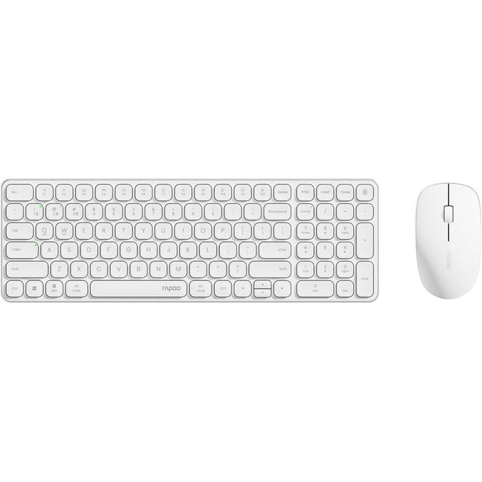Rapoo 9320M Bluetooth Wireless Multi-Mode Keyboard Mouse Combo – White