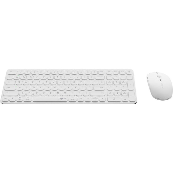 Rapoo 9320M Bluetooth Wireless Multi-Mode Keyboard Mouse Combo – White