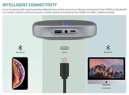 RAPOO CM500 Bluetooth Omnidirectional Speakerphone