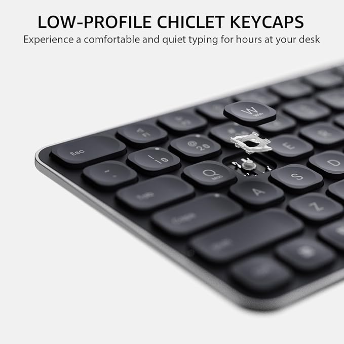 Rapoo E9550L Multi-Device Wireless Keyboard - Black