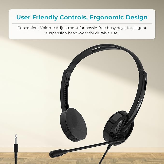 Rapoo H101 Wired Stereo Headphone