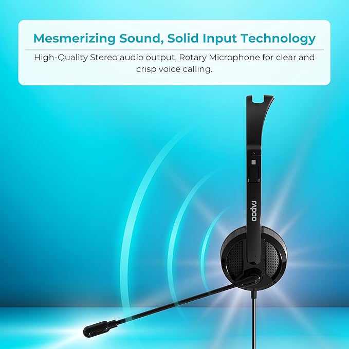 Rapoo H101 Wired Stereo Headphone